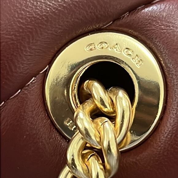 COACH NEWYORK PILLOW QUILTED LEATHER NWOT‎ SAMPLE SHOULDER BAG - Picture 11 of 13